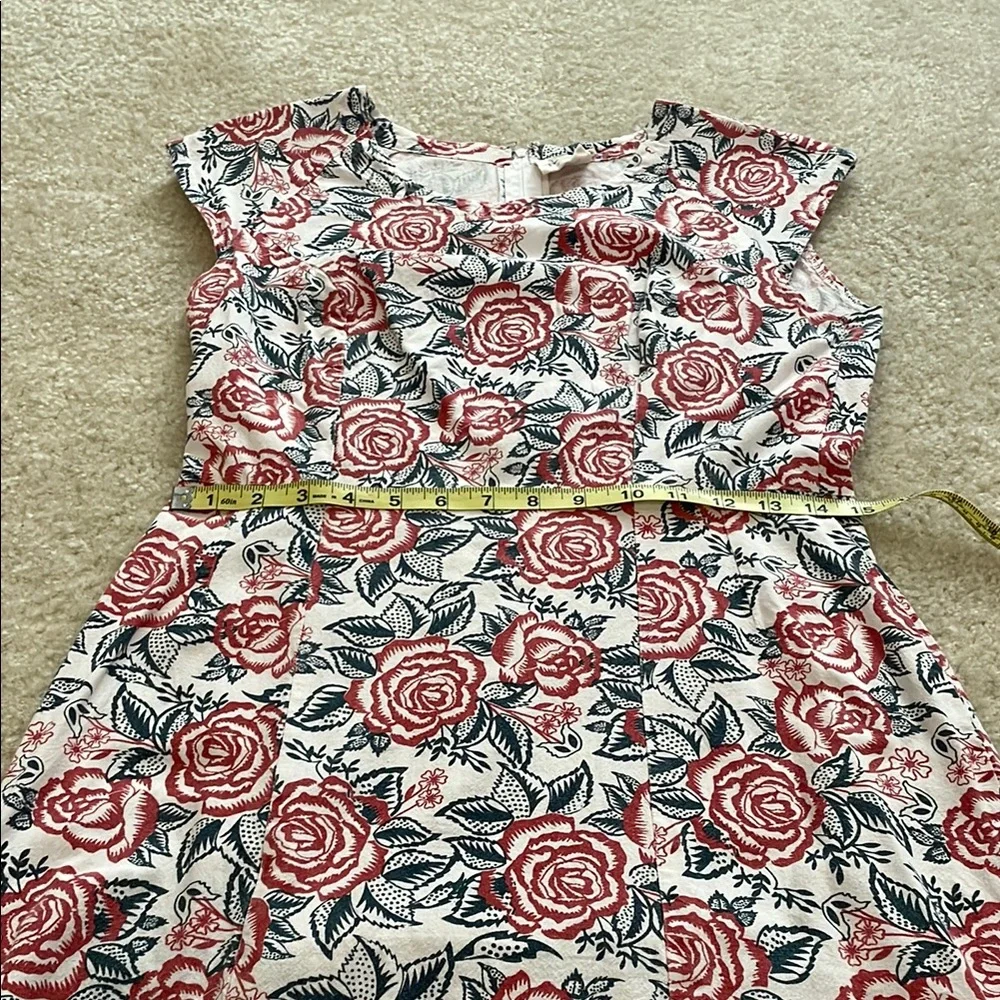 Mata Traders Pink A-line Midi Dress Sleeveless Crew Neck - Picture 7 of 10